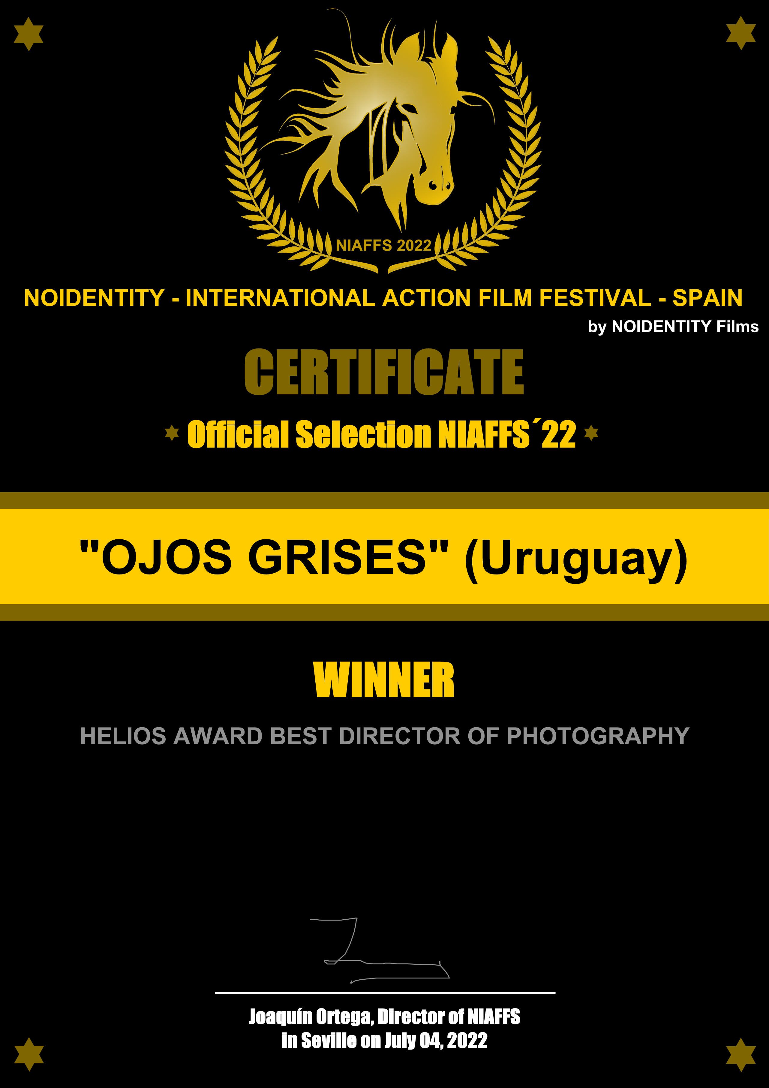 Certificado Ojos grises (Uruguay)