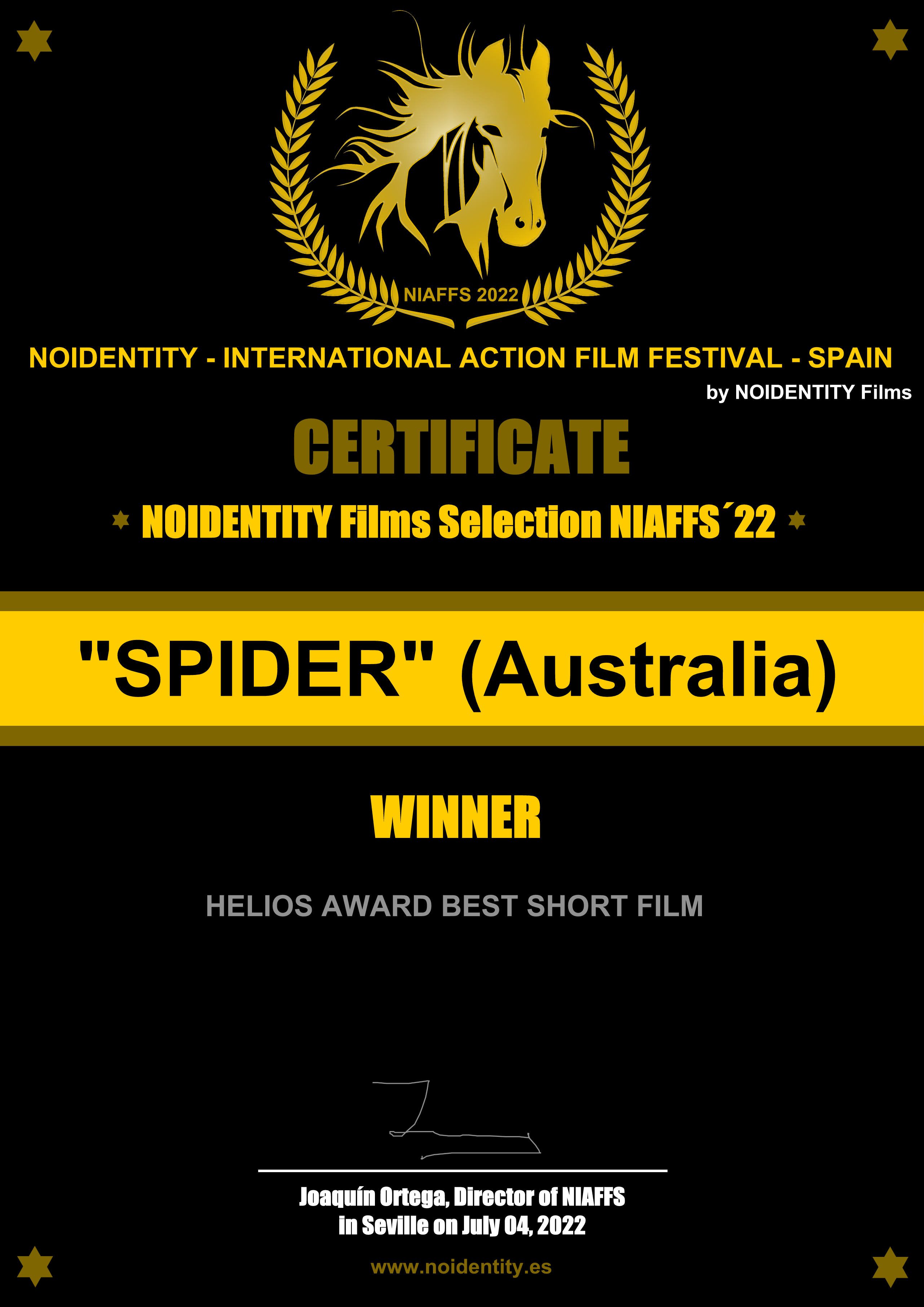 Certificado Spider (Australia)